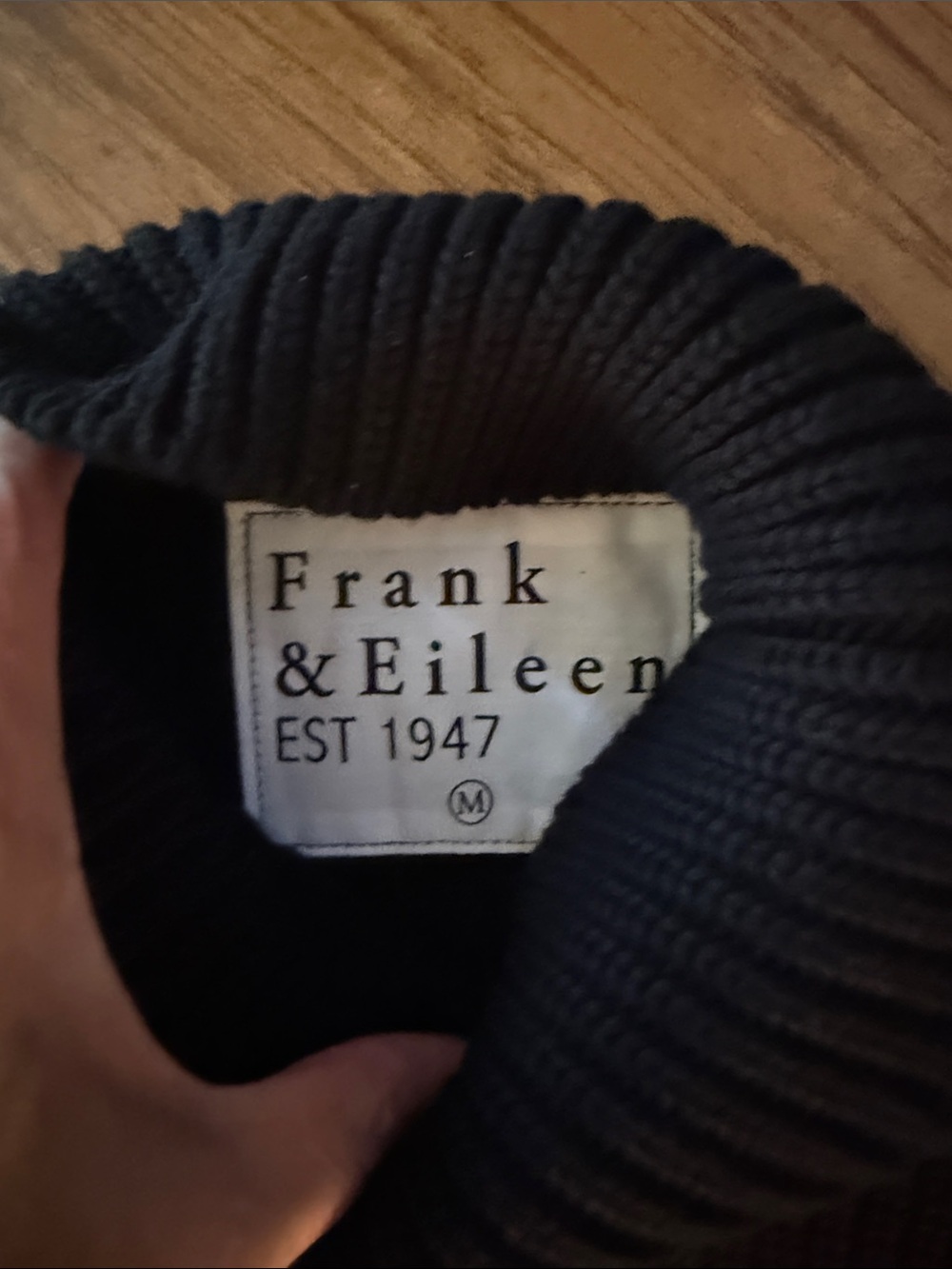 Frank & Eileen Montecito Turtleneck Pure Italian Cotton Sweater - Picture 4 of 8